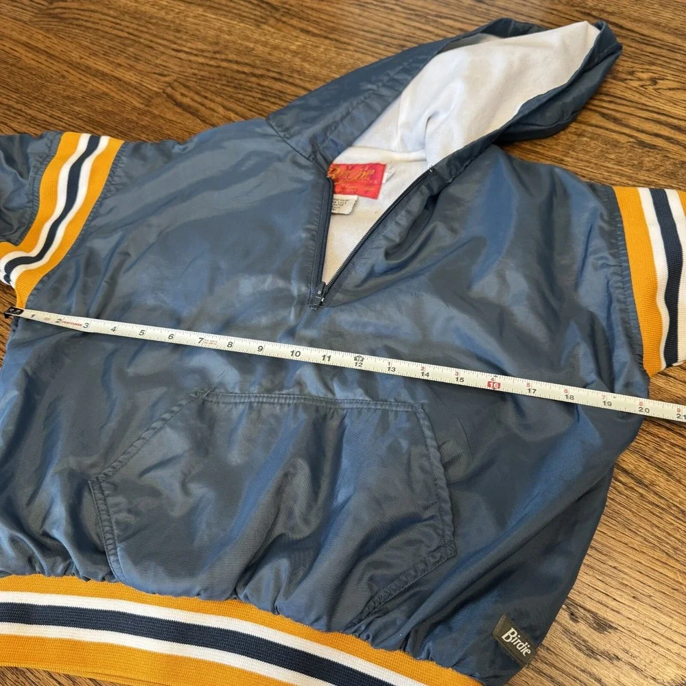 Vintage Birdie Bomber Jacket Yellow Quarter‎ Zip USA Boys Youth M Richard Leslie